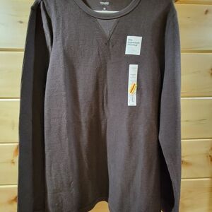 Kohl's Men's Long Sleeve Thermal Tee - Dark Brown